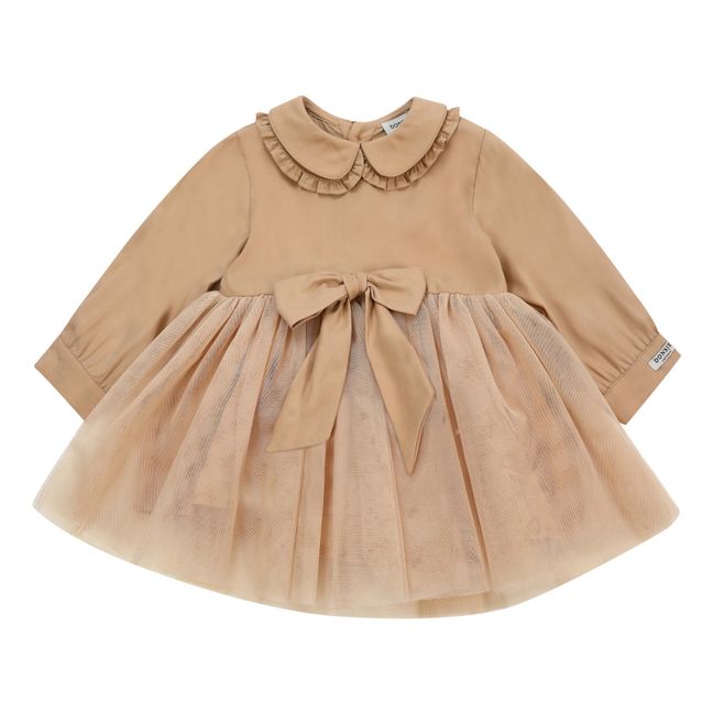 Robe Tulle Diano - Festive  | Camel