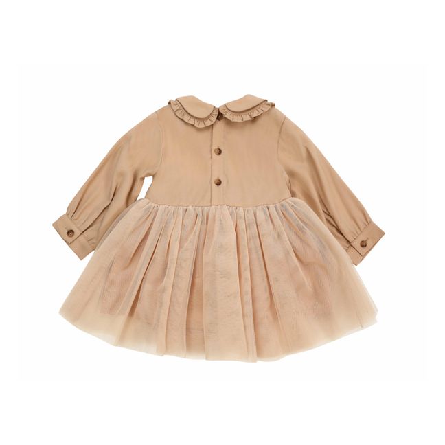 Tulle Diano dress - Festive  | Camel