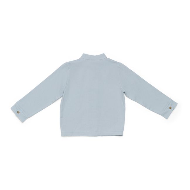 Chemise Coton Bio Vaap - Festive  | Bleu ciel
