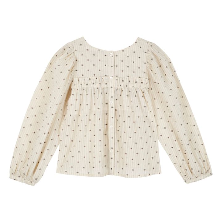 Emile et Ida - Hand-embroidered Smocked Blouse - Ecru | Smallable