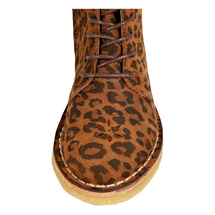 Leopard top desert boots