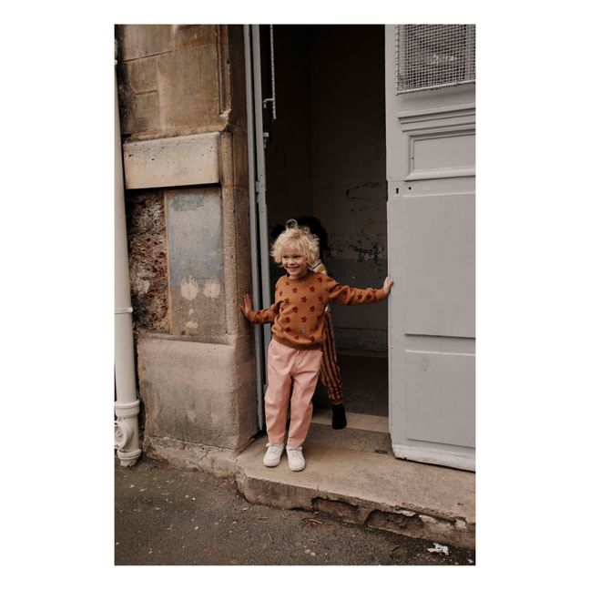 Pantalon Rayé | Rouge