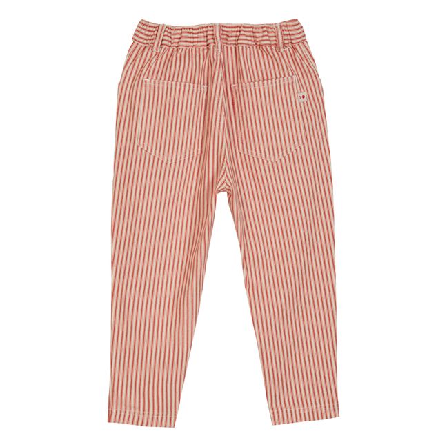 Striped Trousers | Red