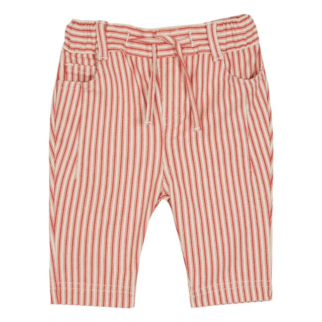 Striped Trousers | Red
