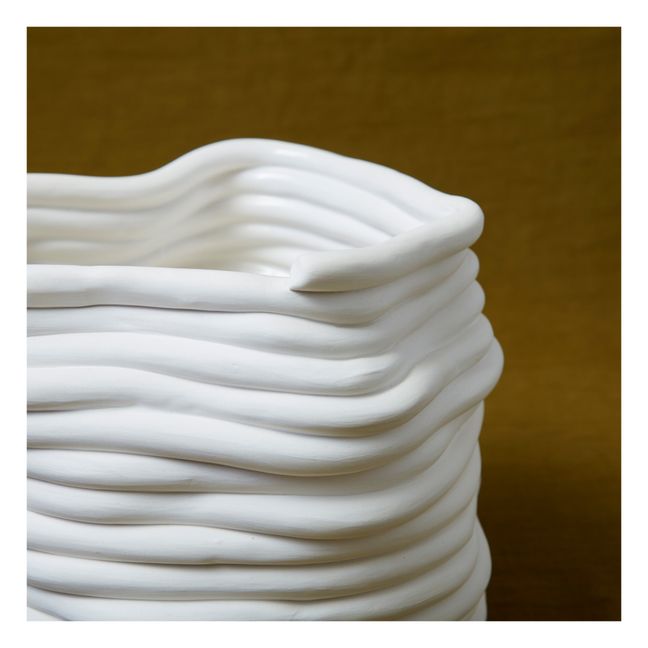 Silk Vase | White