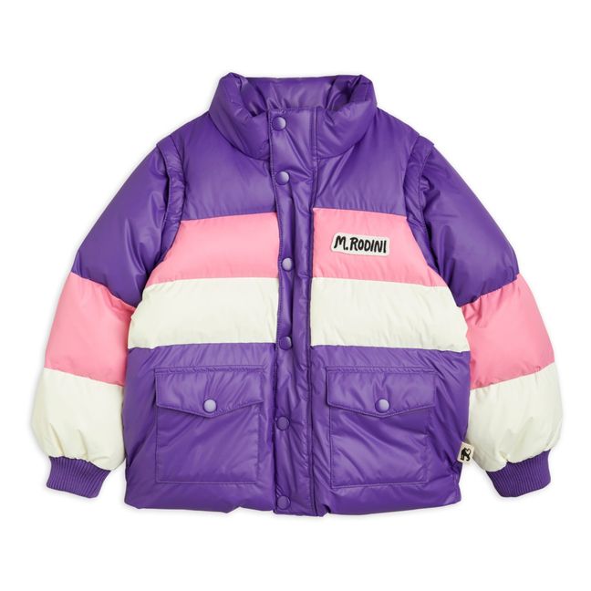 Daunenjacke aus recyceltem Polyester | Violett