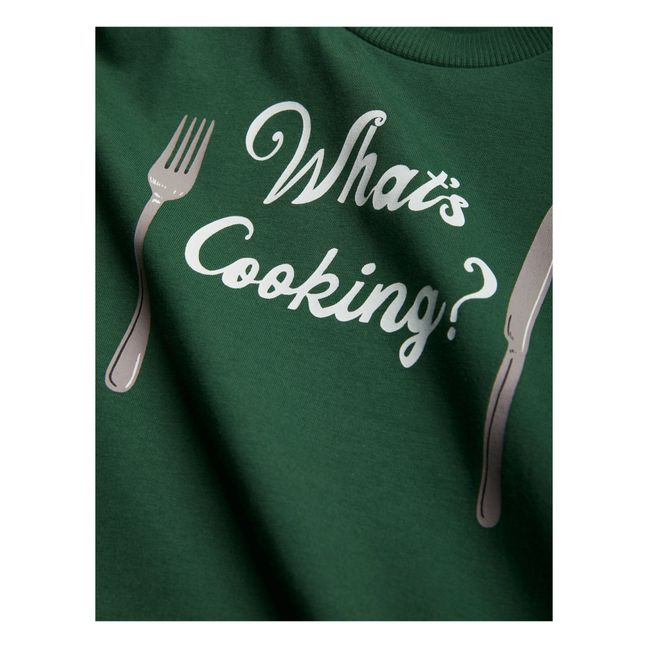 T-Shirt Coton Bio What's Cooking | Vert sapin