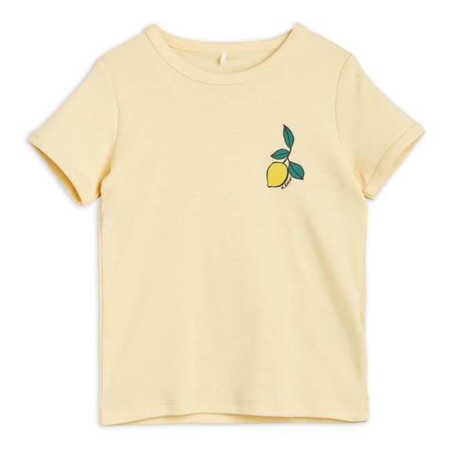 T-Shirt Coton Bio Citron | Jaune pâle