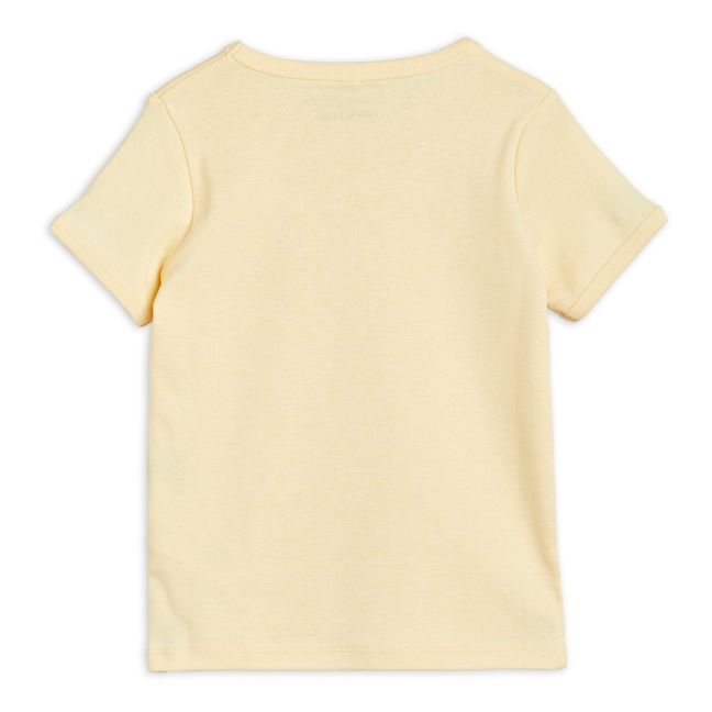 Lemon Organic Cotton T-Shirt | Pale yellow