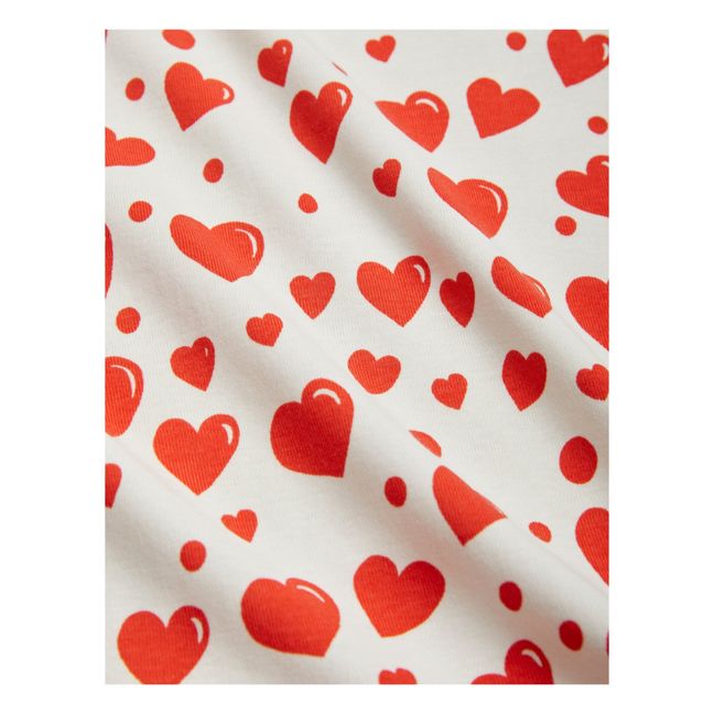 T-Shirt Coton Bio Cœurs | Blanc