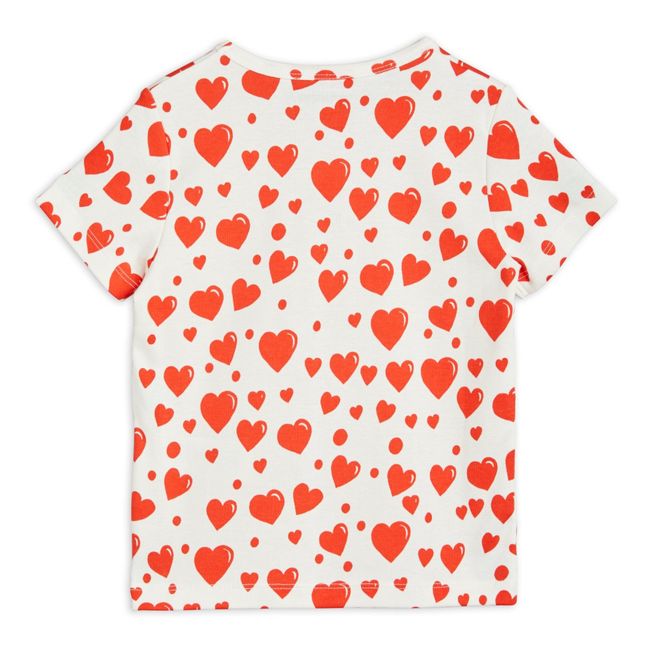 T-Shirt Coton Bio Cœurs | Blanc