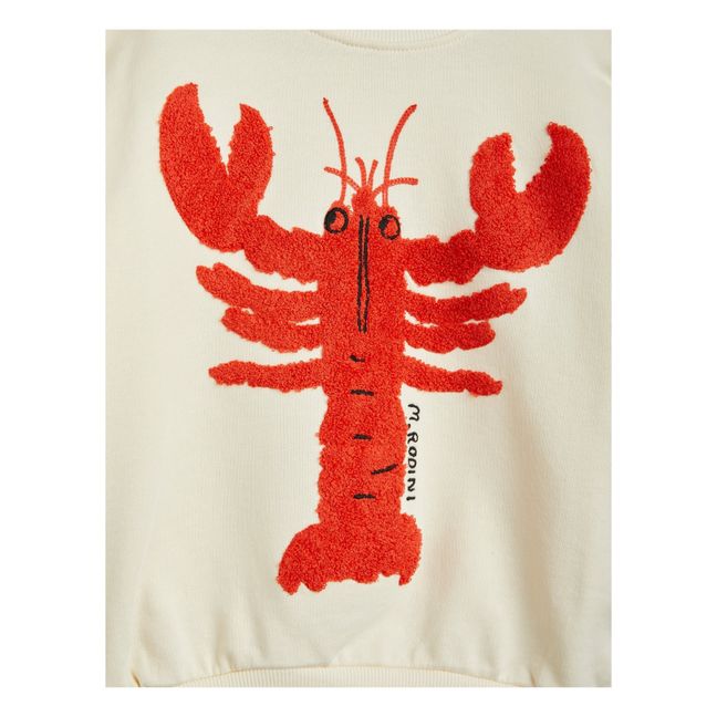 Sweat Coton Bio Broderie Lobster | Crudo