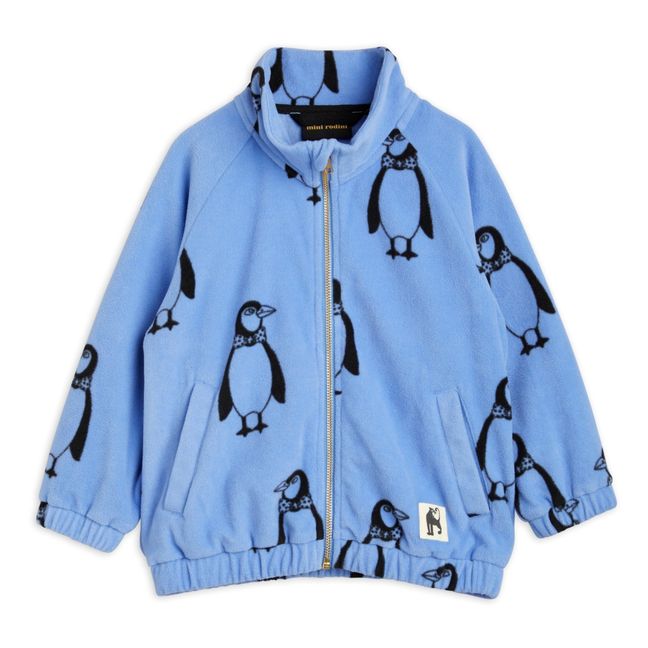 Fleecejacke aus recyceltem Polyester Pinguin | Blau