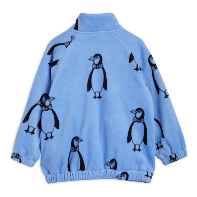 Fleecejacke aus recyceltem Polyester Pinguin | Blau