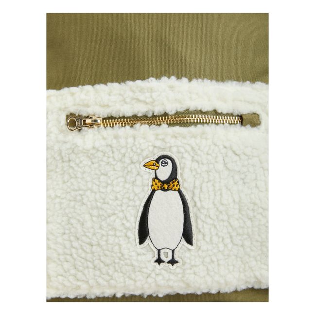 Sac à Dos Coton Bio Pingouin | Verde Kaki