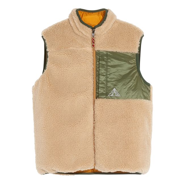 Doudoune Sans Manches Reversible Hans | Jaune moutarde