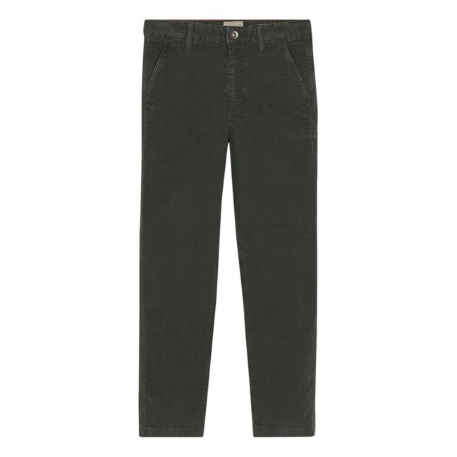 Painter Straight Velour Trousers | Sage