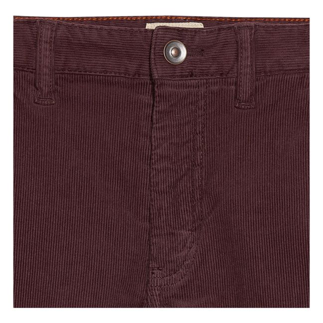 Pantalon Droit Velours Painter | Berenjena