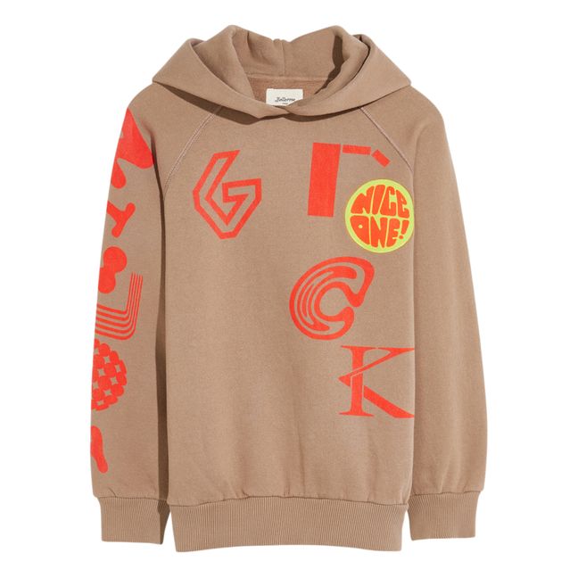 Sudadera con capucha gráfica Conij | Beige