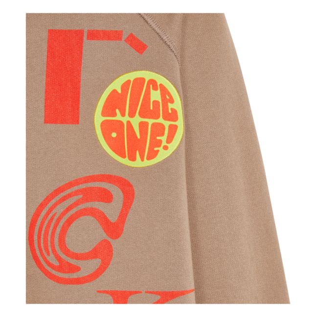Hoodie Graphique Conij | Beige