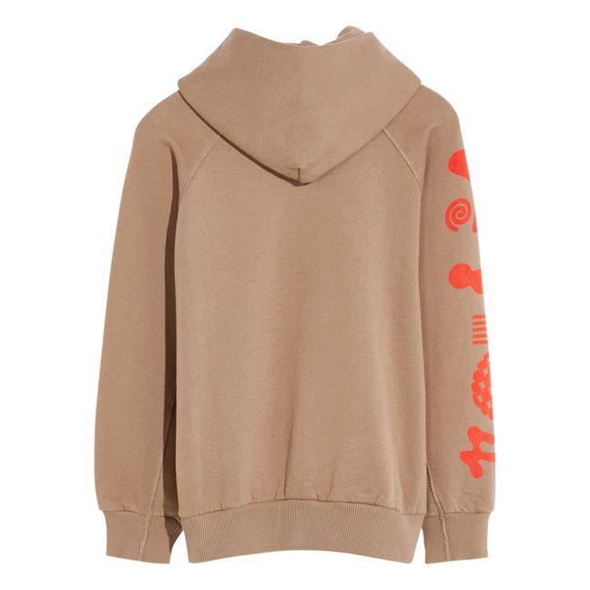 Sudadera con capucha gráfica Conij | Beige