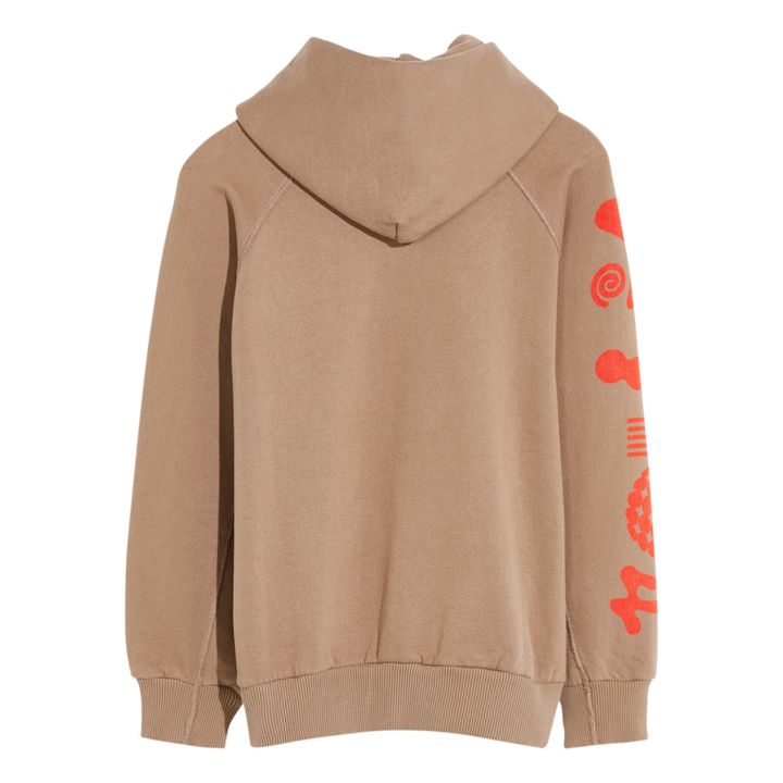 Beige on sale graphic hoodie