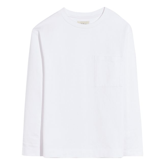 T-shirt Manches Longues Poche Camo | White