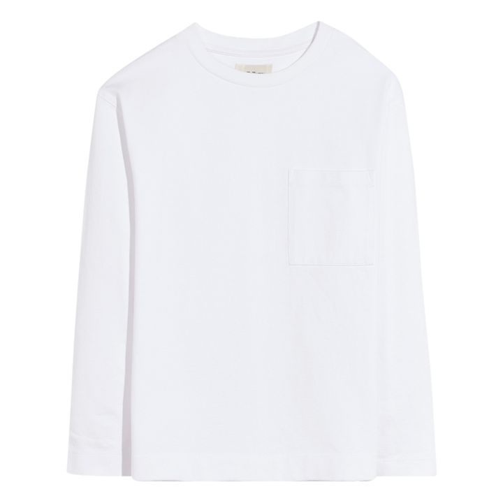 Bellerose - Camo Long Sleeve Pocket T-Shirt - White | Smallable