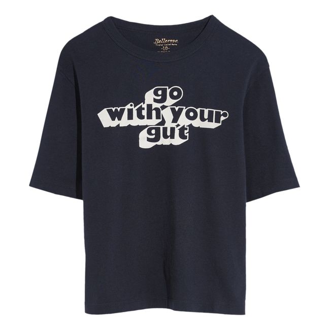 T-shirt Go Milow | Bleu marine