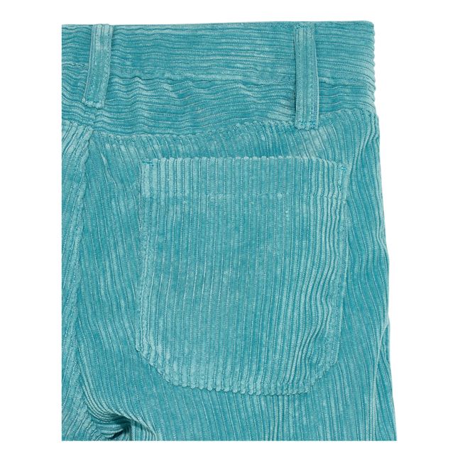 Pantaloni Pepy in Velluto | Blu celadon