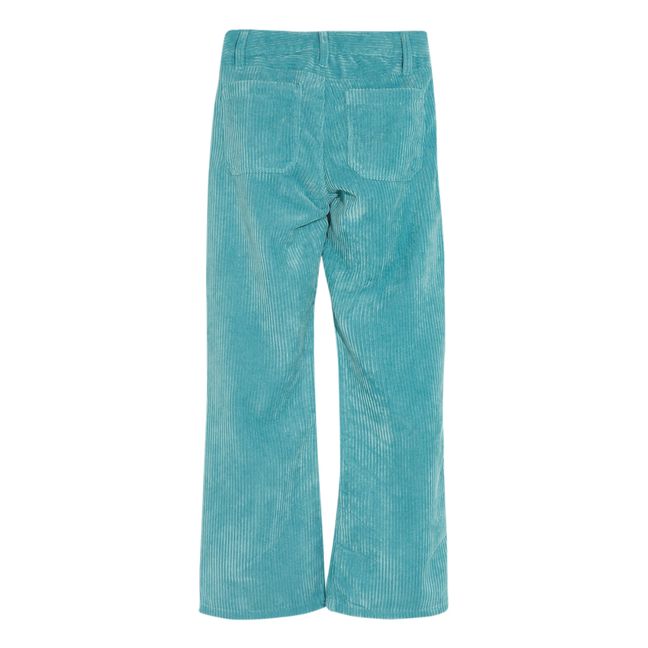 Pantaloni Pepy in Velluto | Blu celadon