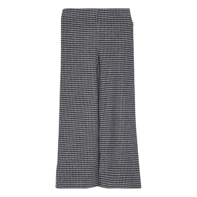 Pantaloni Fiona Vichy Flare | Blu marino