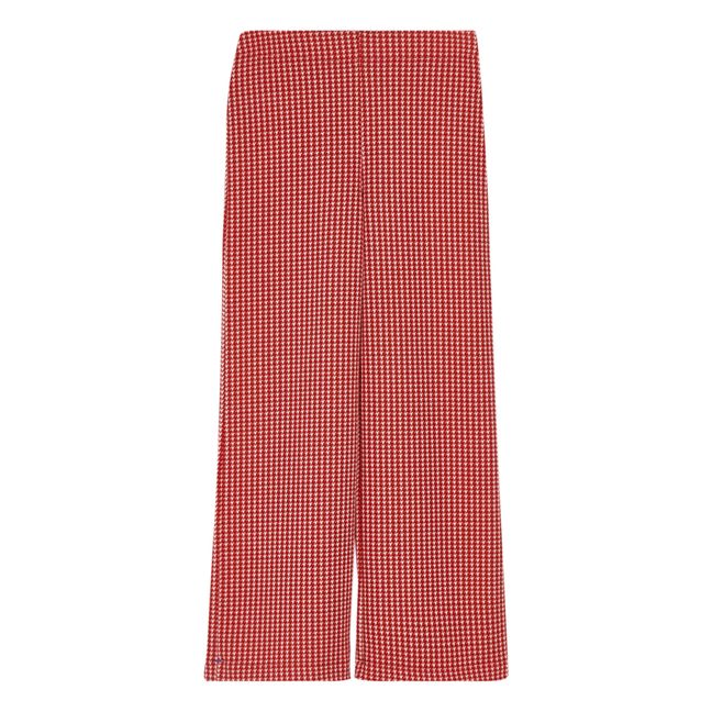 Fiona Vichy Flare Pants | Red