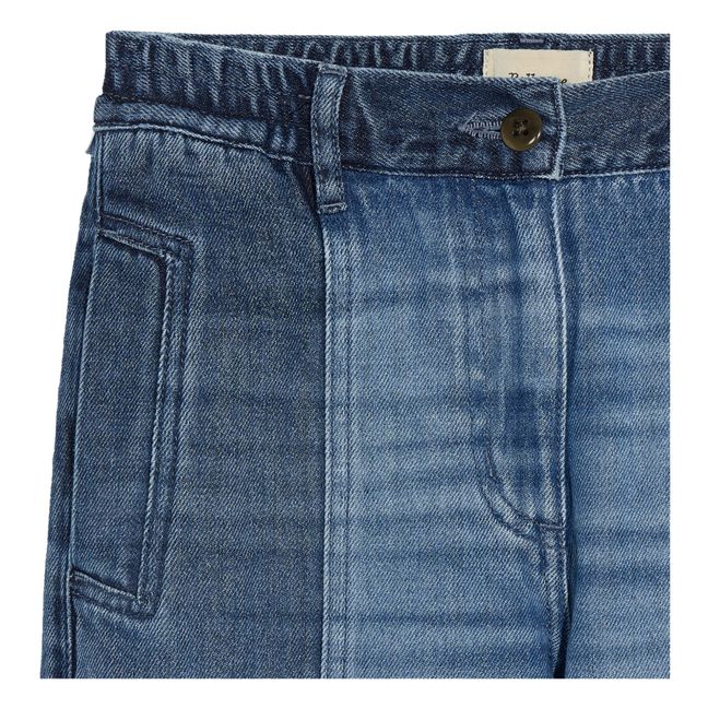 Jean Droit Perine Bicolore | Vintage blue denim