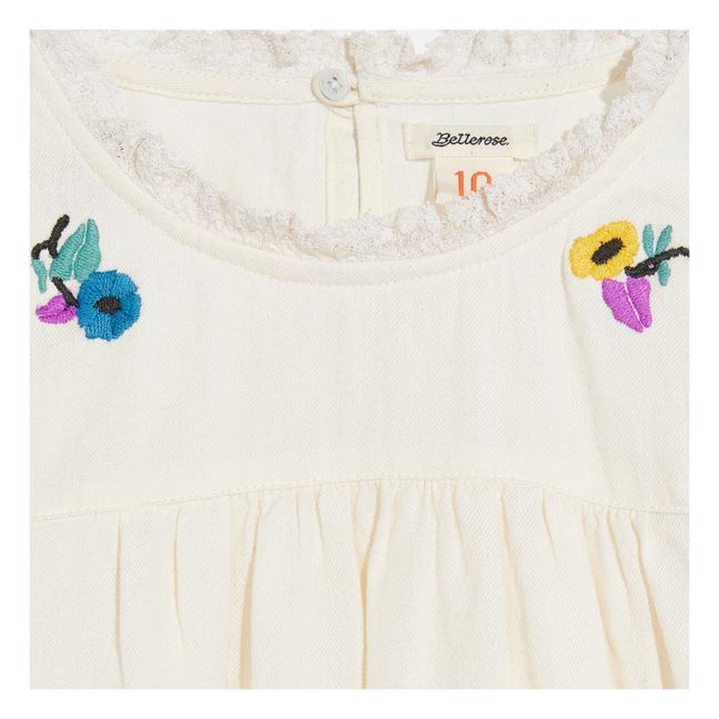 Bluse Hara Stickerei | Seidenfarben
