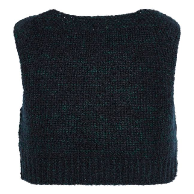 Arzi Sleeveless Sweater | Midnight blue