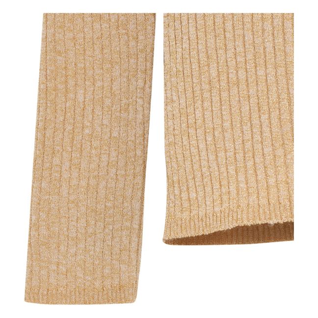 Anolux Lurex turtleneck | Sand