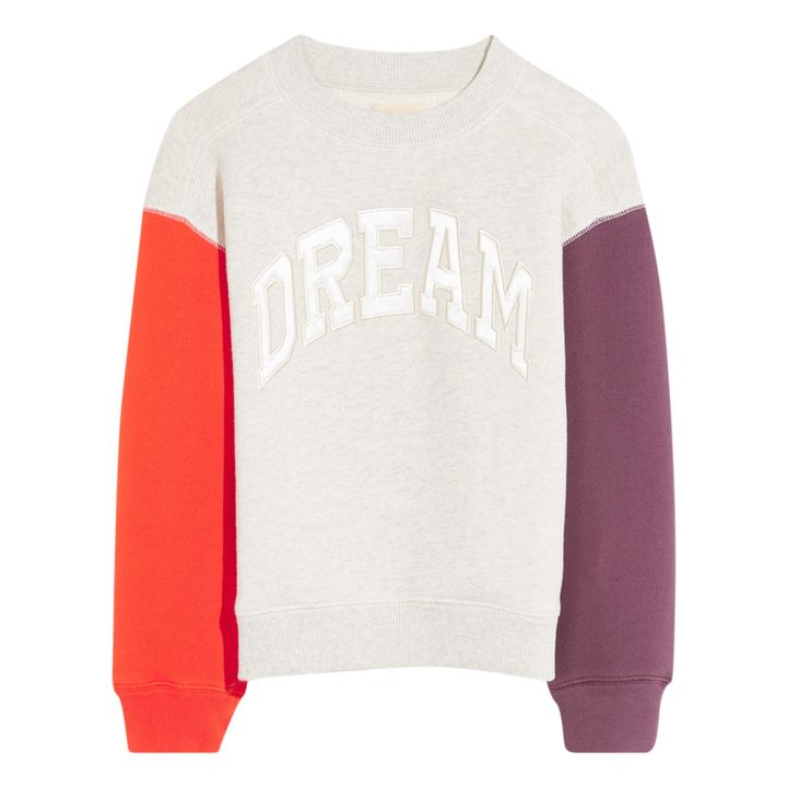 Fadol Colorblock sweatshirt | Heather grey- Product image n°0