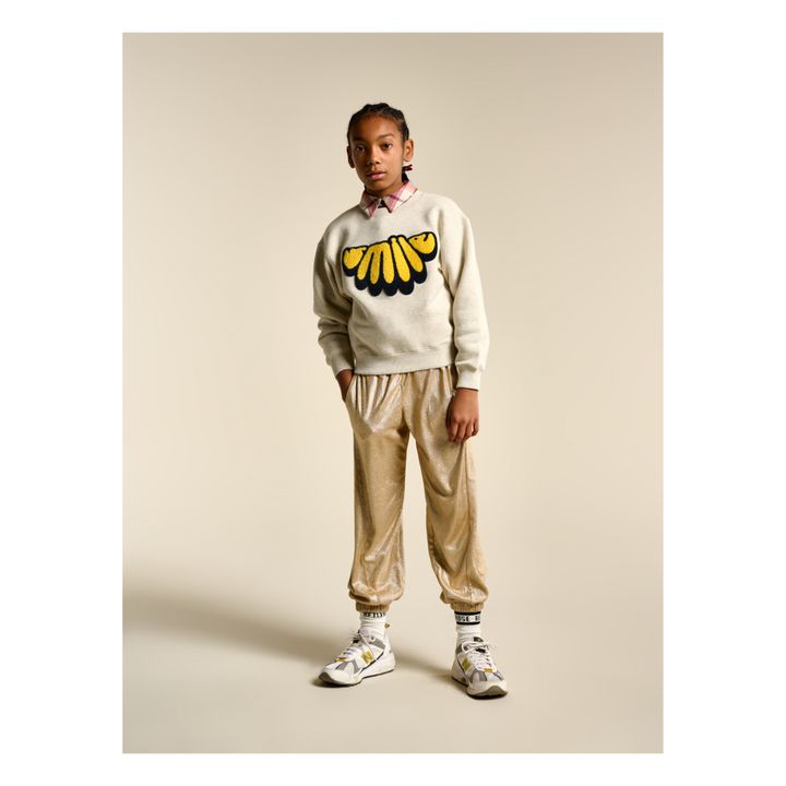 Fadol Smile sweatshirt | Heather grey- Product image n°1