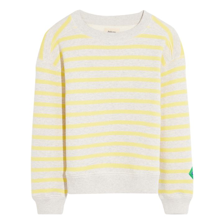 Fadol Stripes Sweatshirt | Heather grey- Product image n°0