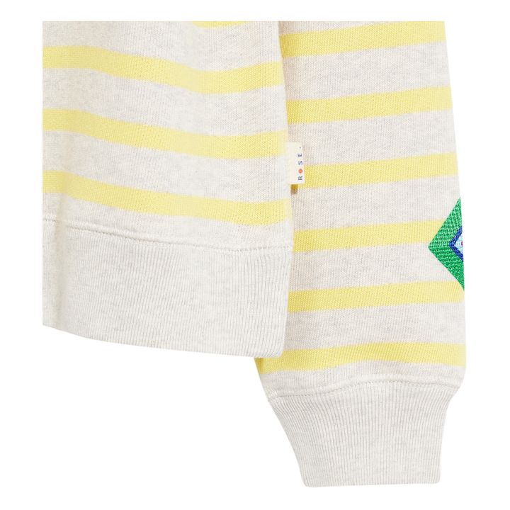 Fadol Stripes Sweatshirt | Heather grey- Product image n°2