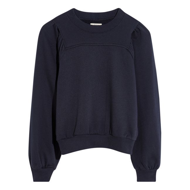 Fajo plain sweatshirt | Navy blue