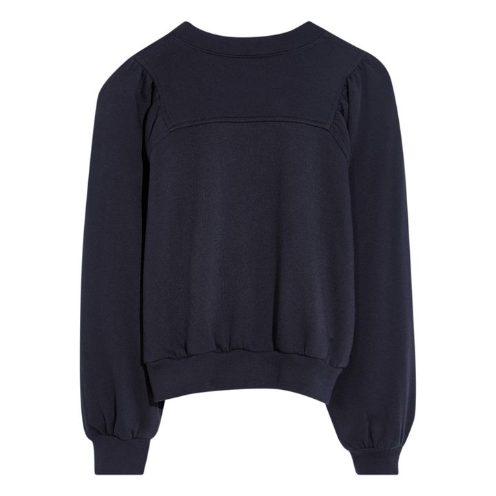Fajo plain sweatshirt | Navy blue- Product image n°3