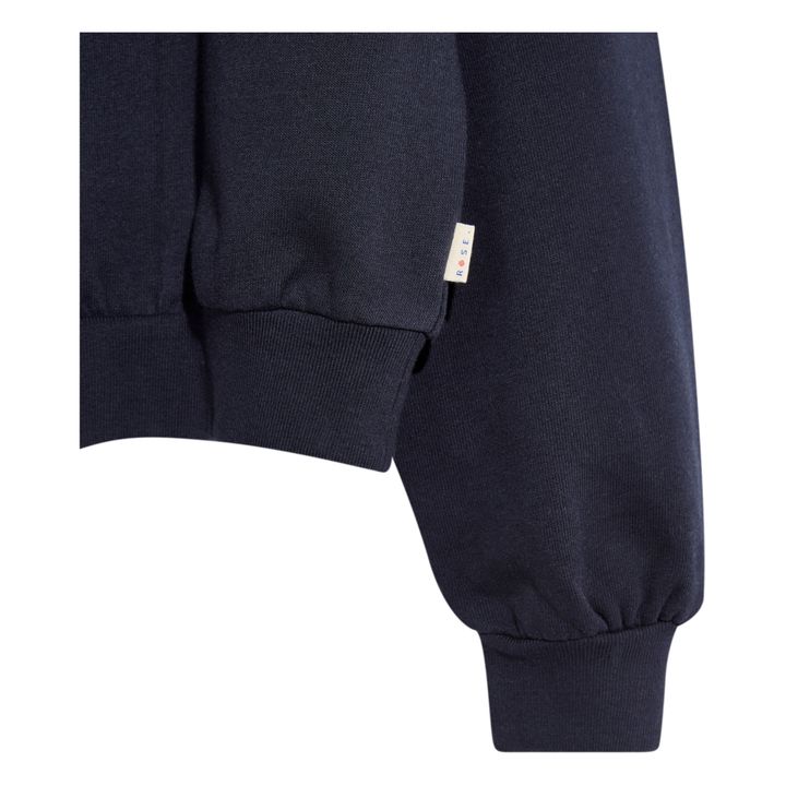 Fajo plain sweatshirt | Navy blue- Product image n°2