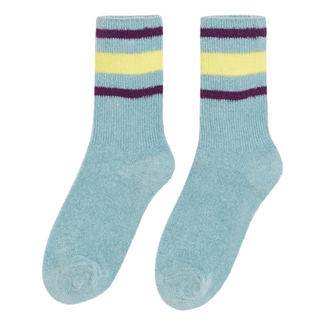 Belvet Stripes Socks | Grey