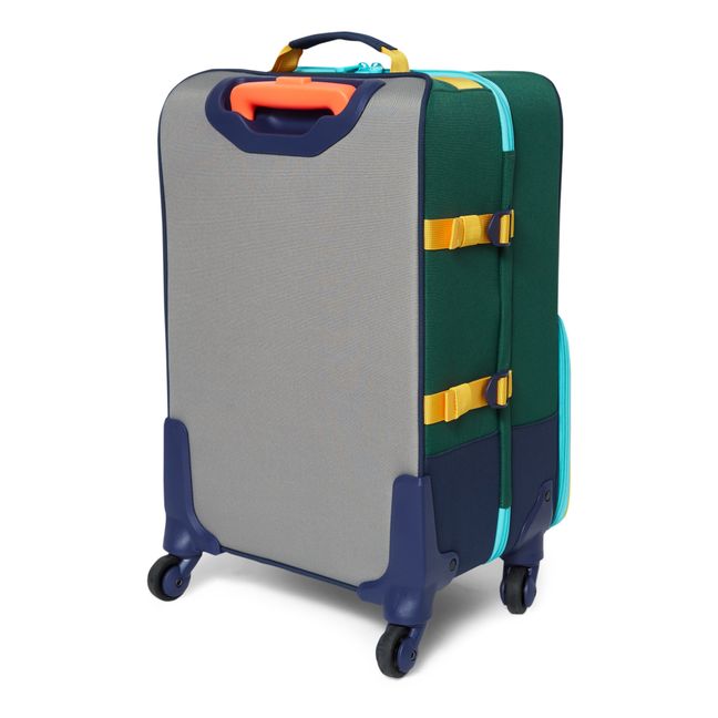 Mini Logan Suitcase Color Block Green/Navy