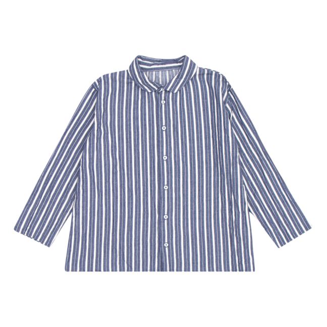 Chemise Rayée Aloe | Gris anthracite