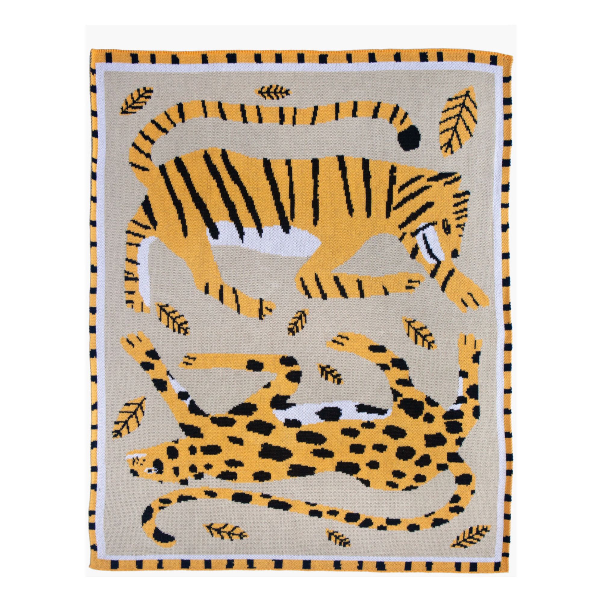 Slowdown Studio - Big Cats Mini Throw - Art by James Daw | Smallable