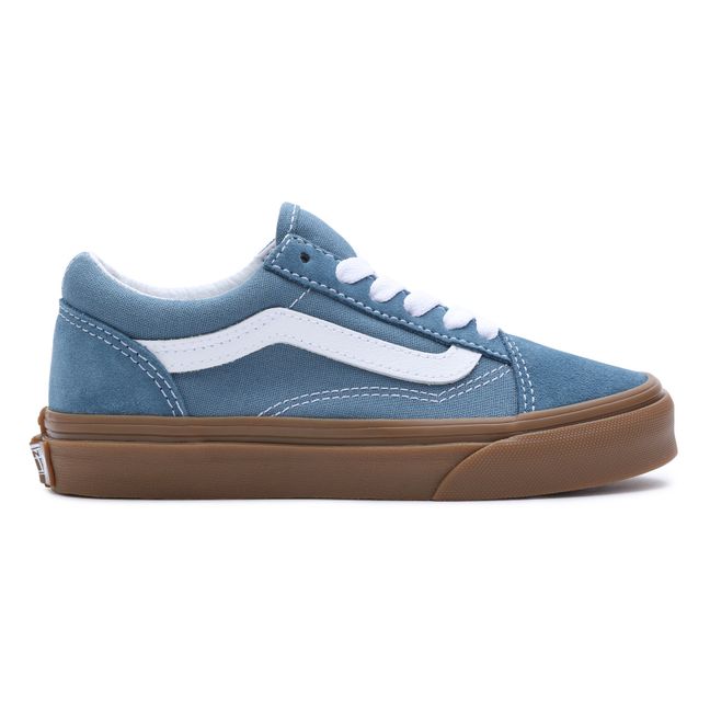 Old Skool Rubber Sole Lace-Up Sneakers | Blue