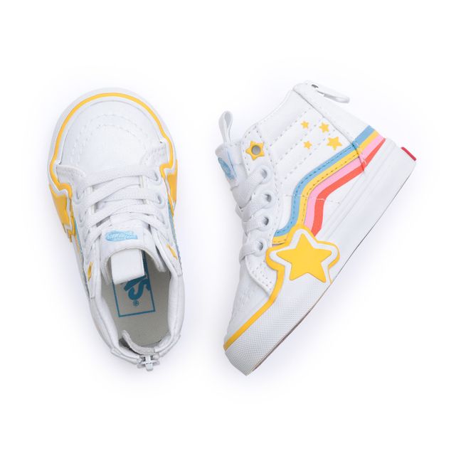 SK8-Hi High-Top Rainbow Sneakers | White